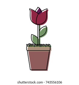 beautiful flower icon