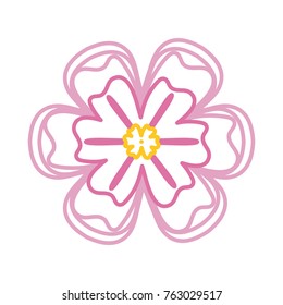beautiful flower icon 