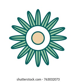 beautiful flower icon 