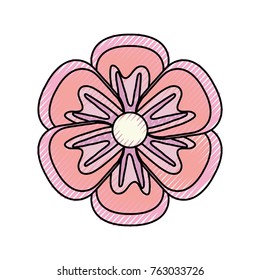 beautiful flower icon 