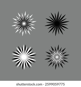 beautiful flower icon set , vector illustrator