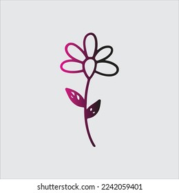Beautiful flower icon vector design