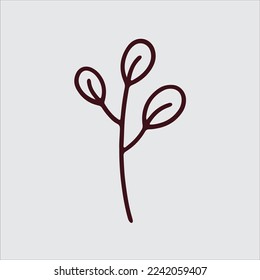 Hermoso diseño vectorial de iconos de flores