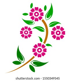 beautiful flower icon vector illustrations