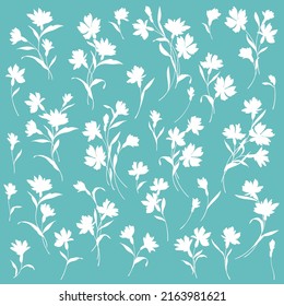 Beautiful flower illustration material collection,