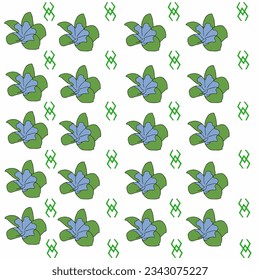 schönes Blumenmuster, Vektorgrafik