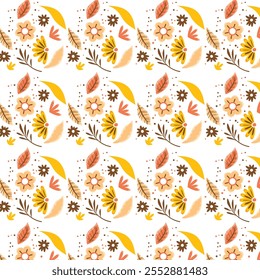 Diseño de fondo de hoja de flor hermosa