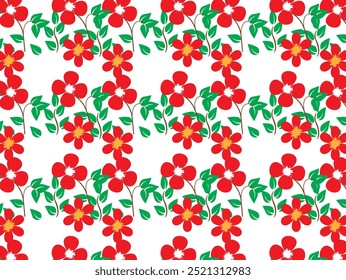 Design de padrão de flor e folha bonitos