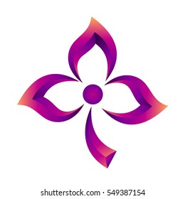 Beautiful flower logo