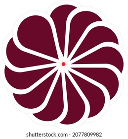 beautiful flower logo modern linear graceful symbolic feminine vector organic creative flower logo