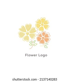 Beautiful Flower Logo Vector Image