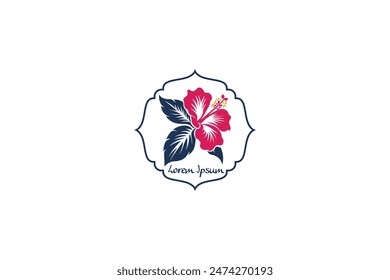 Beautiful flower logotype. Vector eps file.