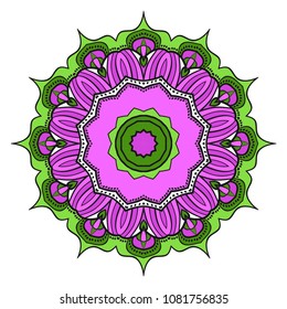beautiful flower mandala. decorative vector. gold, black color. Super vector illustration.