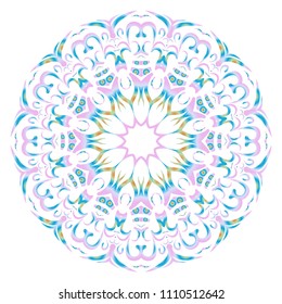 beautiful flower mandala. decorative vector. gold, black color. Super magic vector illustration