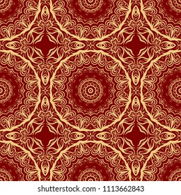beautiful flower mandala. decorative vector. gold, black color symbol. vector illustration
