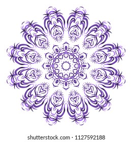 beautiful flower mandala. decorative vector. gold, black color. Super magic vector illustration