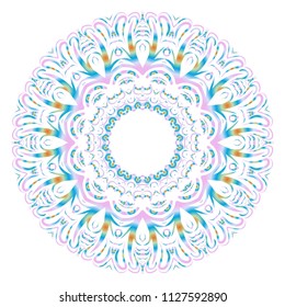 beautiful flower mandala. decorative vector. gold, black color. Super magic vector illustration
