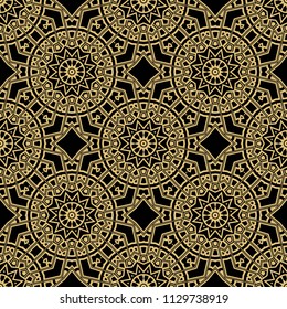 beautiful flower mandala. decorative vector. gold, black color. vector print illustration.