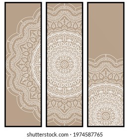 Beautiful flower mandala. Vector illustration. Abstract