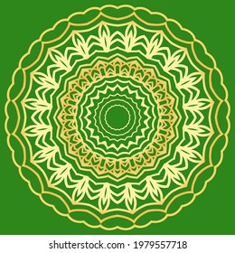 Hermosa mandala floral. Ilustración vectorial. Resumen