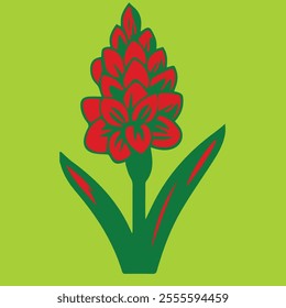 Beautiful Flower Minimalist Floral Illustration Pro Vector
