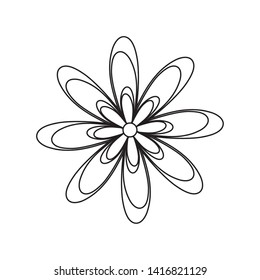 beautiful flower natural isolated icon