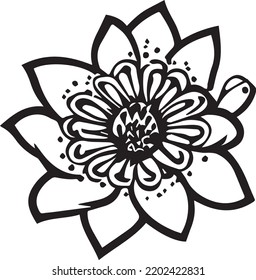 Beautiful flower on white background 