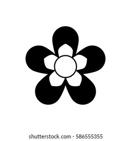 Beautiful flower ornament icon vector illustration graphic design