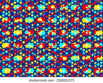 Diseño de fondo de bonito patrón de flores