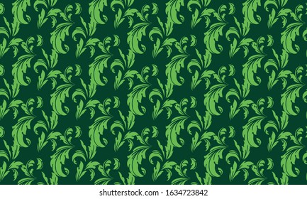 Beautiful flower pattern background for spring, with leaf and floral concept.