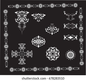 beautiful flower pattern, the flower circle, background mandala