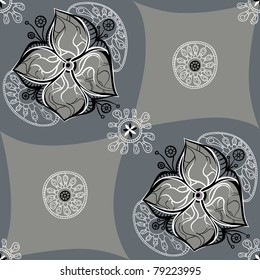 beautiful flower pattern with delicate lace decoration