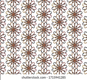 Beautiful flower pattern. Detailed background pattern with exquisite flowers.