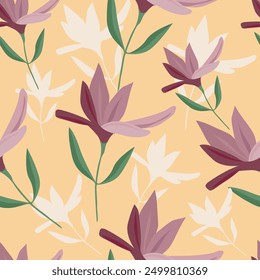 Hermoso patrón de flores, diseño digital floral sin fisuras, acuarela textil Allover diseño Abstractas.