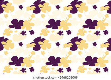 Beautiful flower pattern in small abstract flowers. Small colorful flowers. Multicolor background. Ditsy print. Floral seamless background. Vintage template for fashion prints.