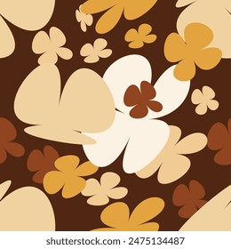 Beautiful flower pattern in small abstract flowers. Small colorful flowers. Multicolor background. Ditsy print. Floral seamless background. Vintage template for fashion prints. 