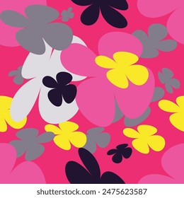 Beautiful flower pattern in small abstract flowers. Small colorful flowers. Multicolor background. Ditsy print. Floral seamless background. Vintage template for fashion prints. 