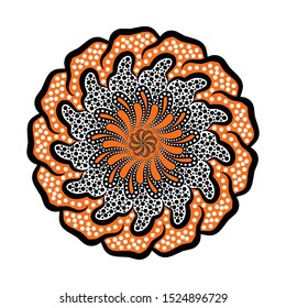 beautiful flower pattern. vector illustration