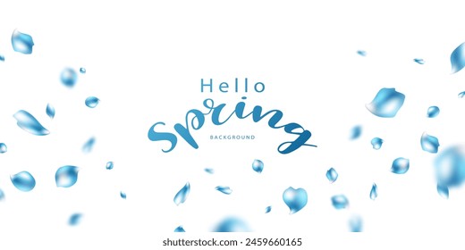 beautiful flower petal design background Spring vector illustration