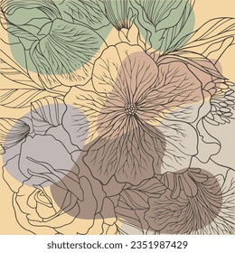 beautiful flower picture vector illustrator