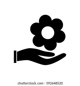 Beautiful flower plant icon vector illustration graphic design