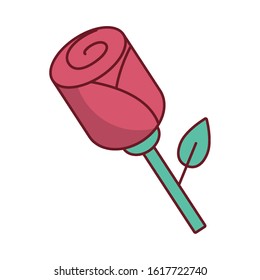 beautiful flower plant isolated icon vector illustration design