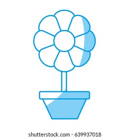 beautiful flower in a pot icon