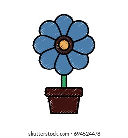 beautiful flower in a pot icon