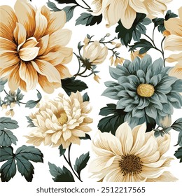 Mooie bloem in prints ontwerp 