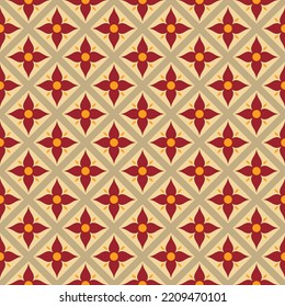 Beautiful flower seamless ornamental tile background. Vector illustration can be used for desktop wallpaper or frame for a wall hanging or poster,for pattern fills, surface textures, textile.