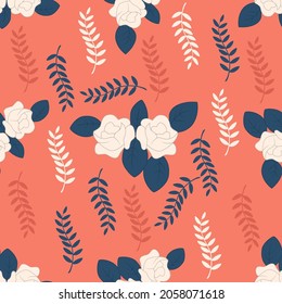 Beautiful Flower seamless pattern background