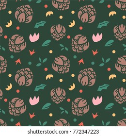 beautiful flower seamless pattern, flower background