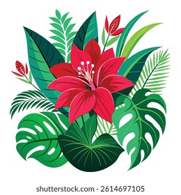 Beautiful flower seamless pattern with hand-drawn floral elements. Blossom botanical vector background for decor, easter, print or textile design