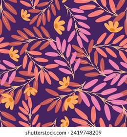 Hermoso patrón de flores sin costura sobre fondo blanco. diseño floral de alta calidad